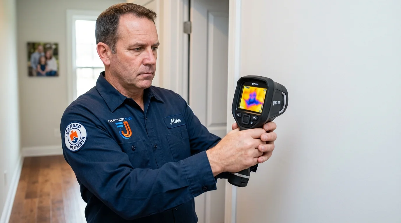 Thermal imaging leak detection by Johns Plumbing LLC in Rye